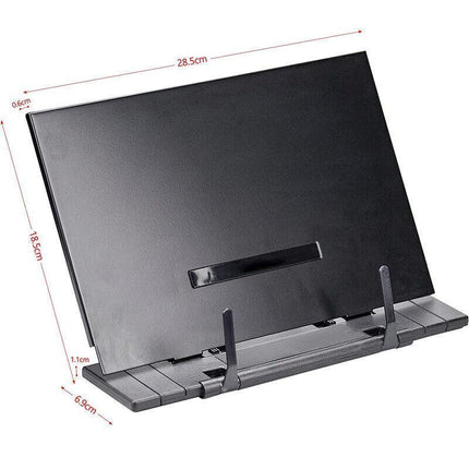 Portable Steel Book Stand Reading Desk Holder Tilt Adjustment Holder Bookstand - Aimall