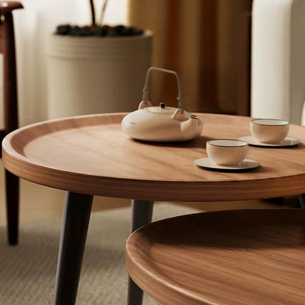 2Pack Smooth Glossy Coffee Table Nesting Side End Table Living Room Furniture