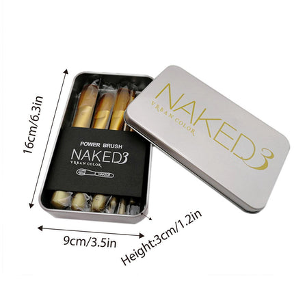 12pcs Makeup Brush Set Foundation Blush Eyeshadow Lip Eyebrow Kit with Box