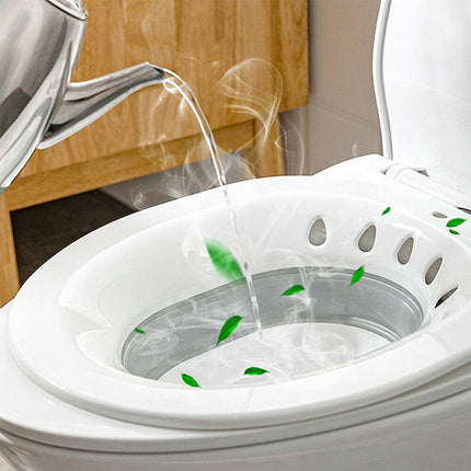Foldable Toilet Sitz Bath Basin for Personal Hygiene and Daily Cleaning Use