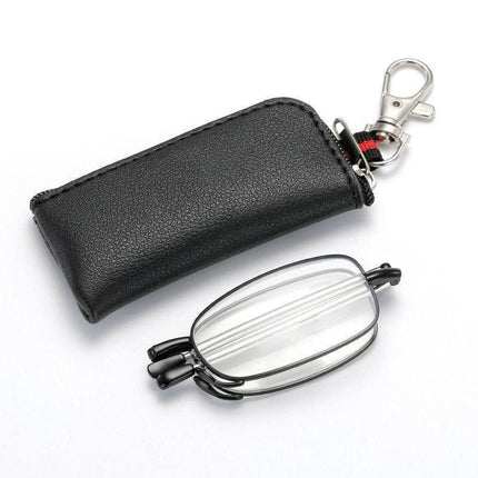 Universal Folding Reading Glasses Magnify Presbyopic Case Unisex 1.5 2 2.5 - Aimall