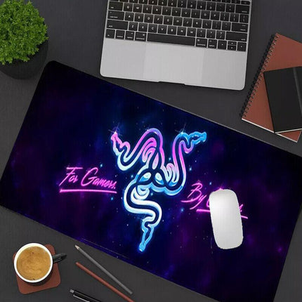 Gaming Keyboard and Mouse Pad Extended Desk Mat 800x300mm Non Slip Base