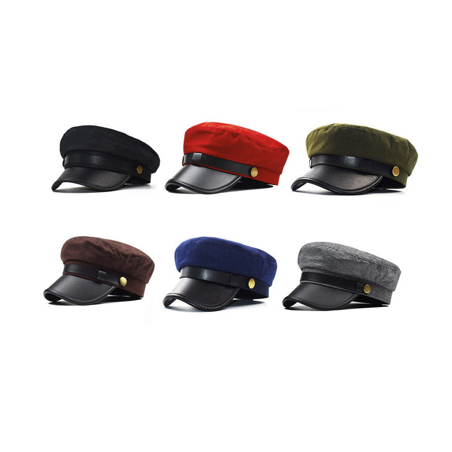 Womens Beret Cap Duckbill Newsboy Hat Casual Octagonal Hat Fashion Vintage
