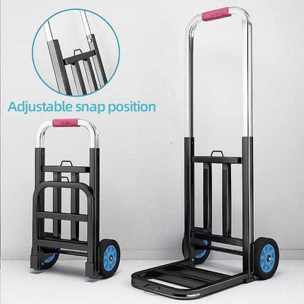 Folding Portable Shopping Cart Trolley Luggage Trolley for Travel Grocery Use