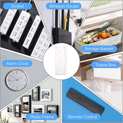 4Pcs Magic Power Strip Plug Holder Seamless Punch-Free Socket Sticker Wall Fixer