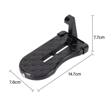 2xVehicle Access Roof Of Car Door Step Doorstep Rooftop Latch Pedal Hook Folding - Aimall