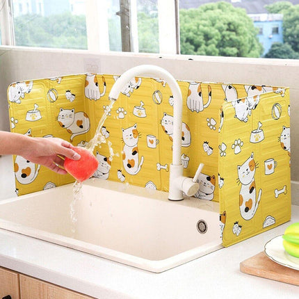 Kitchen Oil Splash Guard Wall Foil Protector Stove Cover Removable Baffle Screen - Aimall