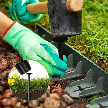 200x Grass Pegs Lawn Turf Weed Mat Plastic Pins Stakes Anchor Lawn Sod Fasten - Aimall