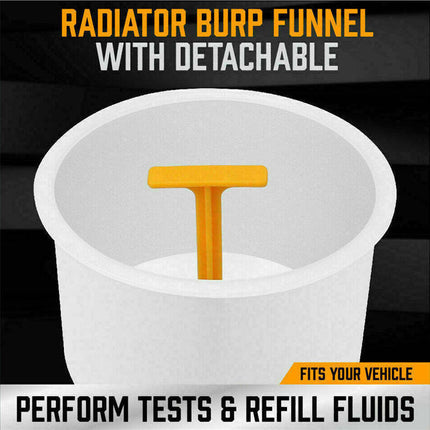 15pcs Spill Proof Radiator Coolant Refilling Funnel Kit Car Universal Adaptor