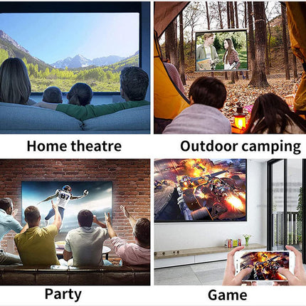 Portable Mini Pocket Projector LED Home Cinema HD 1080P HDMI Remote Control