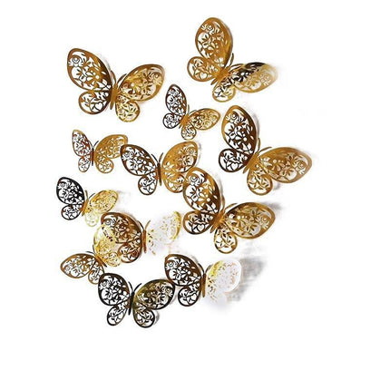12x 3D Butterfly Wall Decals Stickers Removable Kids Nursery Decoration NEW AU - Aimall
