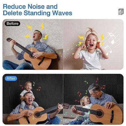 Sound Proofing Acoustic Panels Tiles Foam Studio Egg Shell Insulation Bass Traps