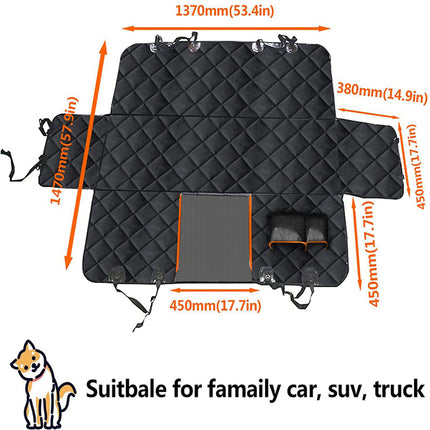 Waterproof Pet Car Mat Hammock Nonslip Back Protector for Dogs and Cats
