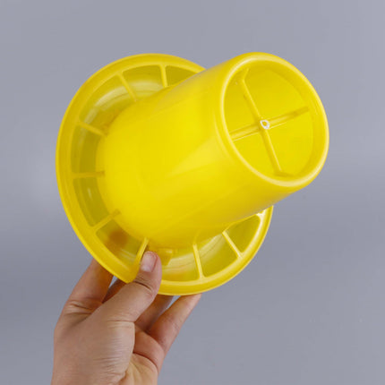 Chicken Feeder BucketPlastic Feeding Trough Bowl Farm Poultry Food Dispenser