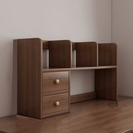 Engineered Wood Desktop Storage Rack Desk Bookshelf Organiser for Study or Office