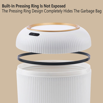 Smart Sensor Trash Can 9.5L Round Automatic Bin For Kitchen Bathroom Bedroom