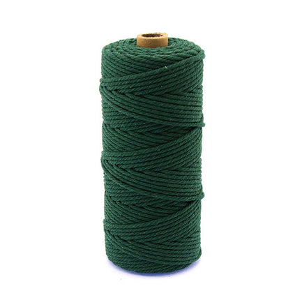 3mm Colored Cotton Rope DIY Hand Woven Macrame Cord Tapestry Binding Craft Rope