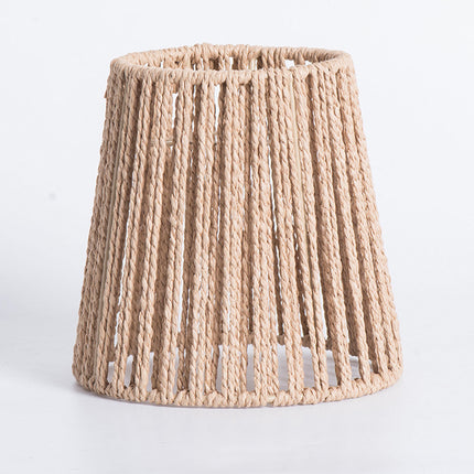 14cm Woven Paper Rope Lampshade Zen Style Khaki for Ceiling Pendant Light