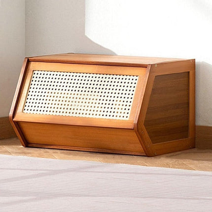 Single Layer Floor Standing Combo Bookcase Storage Cabinet With Doors Space Saving