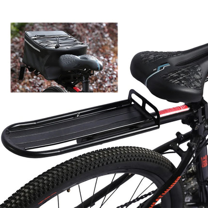 Mountain Bike Rear Rack Cargo Carrier Seat Post Pannier Holder for Bicycle Use