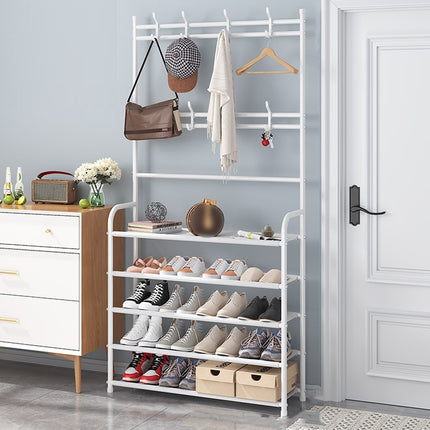 Integrated Coat And Shoe Storage Rack All In One Space Saving Sturdy Durable