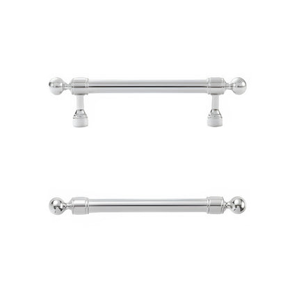 Silver Closet Handle Modern Round Ball Long Pull for Drawer Cabinet Door Use