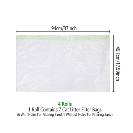 4 Roll Cat Poop Bags Pet Litter Pickup Bags Waste Disposal Cleaning Supplies