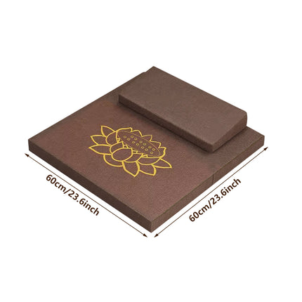 Meditation Cushion Zafu Prayer Mat For Zen Sitting Comfortable Non Slip Foldable