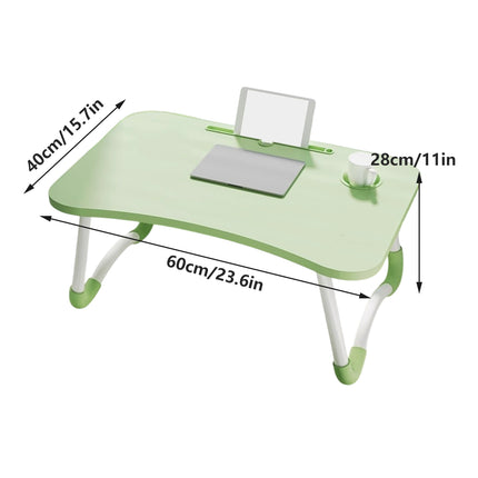 Bedside Small Table Foldable for Office Study Sturdy Portable for Laptop Books