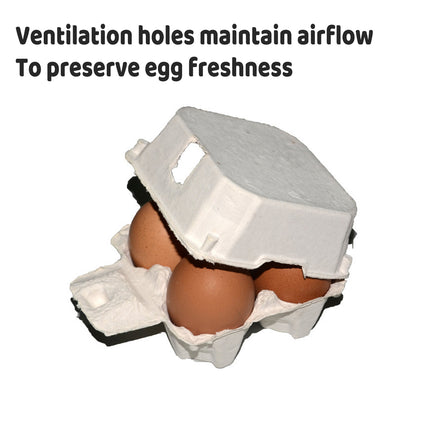 300PCS Paper Egg Tray 4 Slot Molded Pulp for Egg Packaging Use