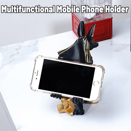 Wooden Anubis Stand Ornaments Egyptian Style for Home Display Decorative Use