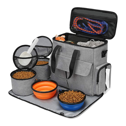 6PCS Pet Travel Outing Backpack Large Capacity Folding Storage Multifunctional