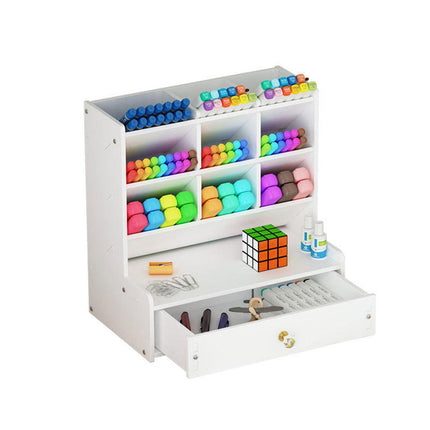 Office Desk Organizer Storage Drawer Pen Pencil Holder DIY Case Storage Rack
