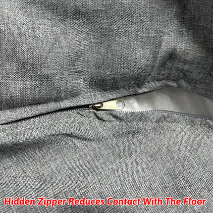 Large Bean Bag Chair Sofa Cover in Grey with Durable Fabric 120×100cm