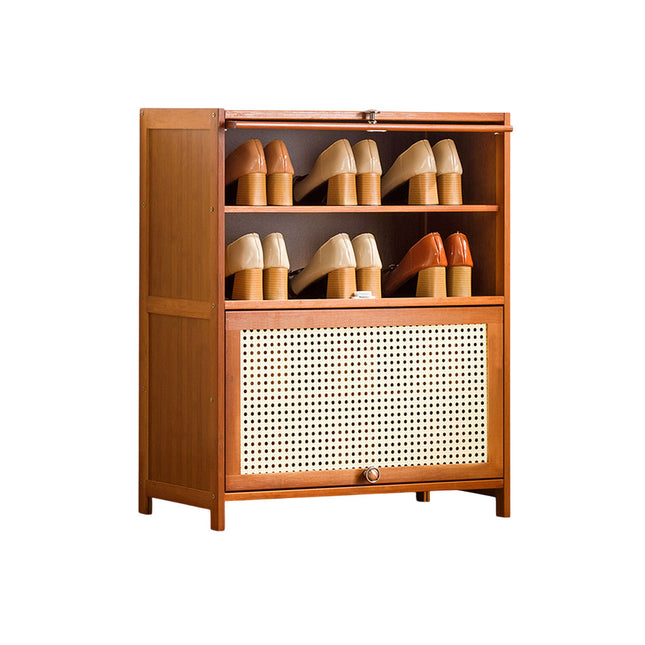 Multi Layer Vertical Entryway Integrated Shoe Cabinet Space Saving Dustproof
