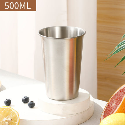 Stainless Steel Cups 8PCS Beer Water Coffee Milk Tea Mugs Reusable Drinkware