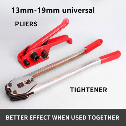 Red Strapping Tool Manual Tensioner Plastic Steel Band Packing Tightening Device