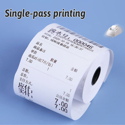 20/50 Rolls Thermal Paper Bright White Smooth Edge for POS Receipt Printer Use