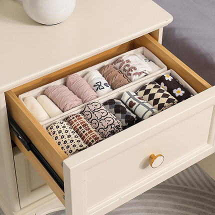 6pcs Foldable Socks Underwear Storage Basket Portable Drawer Organizer Box