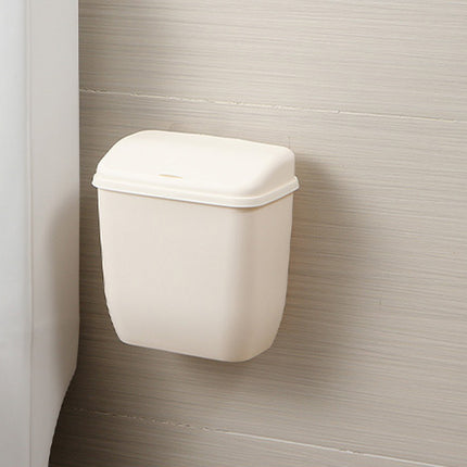 Wall Hanging Dustbin With Cover For Toilet Kitchen Hole Free Space Saving Bin