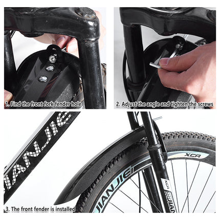 Universal Bike Mudguard Set Mountain Bicycle Front Rear Fender Rain Shield Use