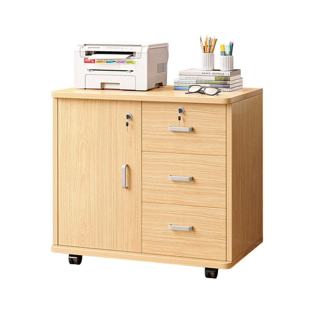 Storage Cabinet Organizer Rolling Cabinet with Wheels Home Office Storage Unit