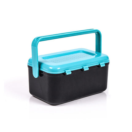 Red Worm Bait Box Large Fishing Tackle Container Moisture Retention Live Storage