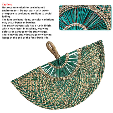 Creative Handwoven Fan for Home Decoration Summer Cooling Party Gift Portable