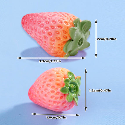24PCS Artificial Strawberry Realistic Fruit for Photography Home Office Decor