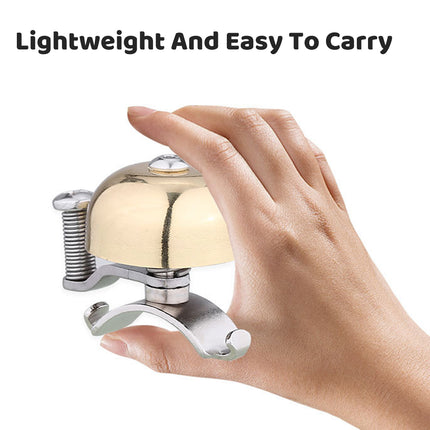 Bicycle Bell in Copper Retro Clear Sound for 20–30 mm Handlebars