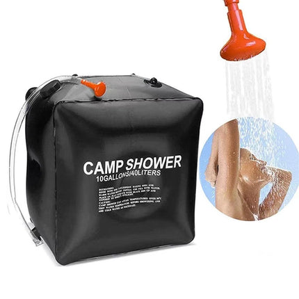 40L Portable Camping Shower Bag Outdoor Solar Heating Water Bag for Travel