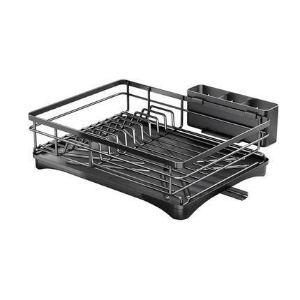Large Capacity Kitchen Dish Drying Rack Sink Plate Bowl Tableware Storage Shelf
