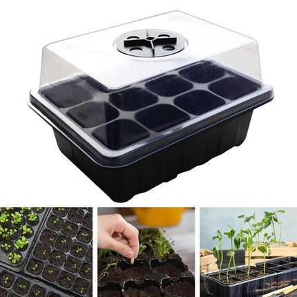 3/5pcs Plastic Seedling Tray Gardening Plant Starter Trays Nursery Pots Planting