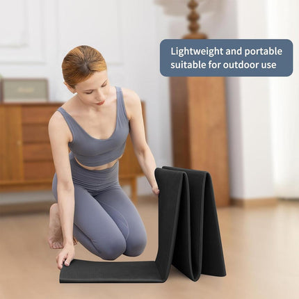 Thickened Folding Yoga Mat Sleeping Pad Portable Floor Nap Mattress for Exercise